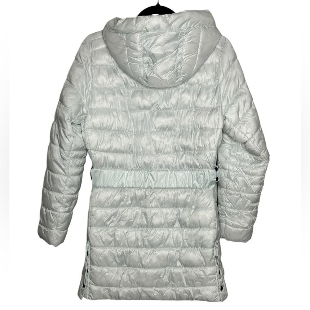 Swiss Tech women’s puffer jacket in light blue. Size: Small - Picture 3 of 9